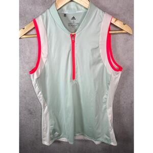 Adidas Colorblock Sleeveless Active Top Small Athleisure Golf